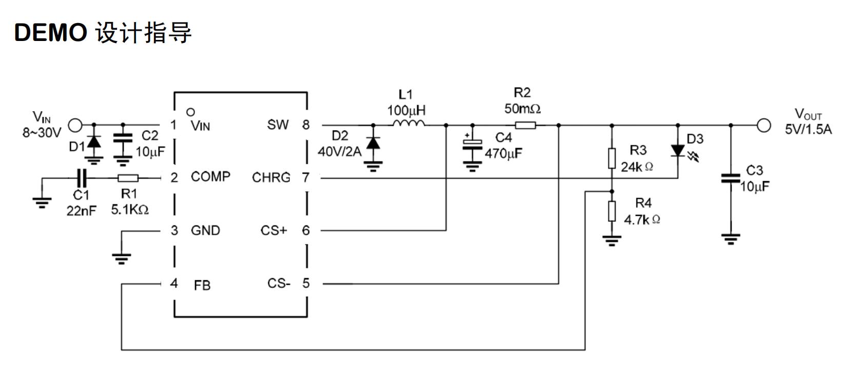 TX4151 DEMO 5V 输出、、、、1.5A 限流时应用电路图